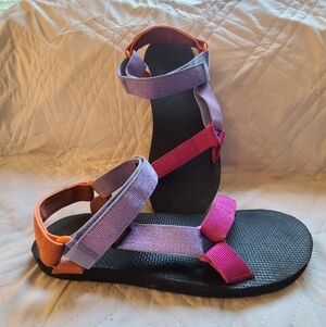Teva Colorful Women's Sandals, Excellant Condition, Size 11